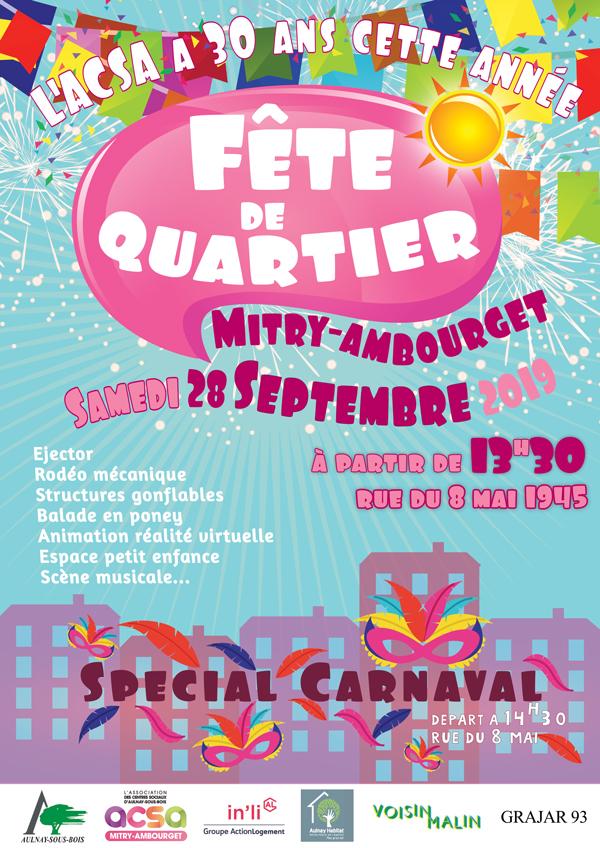 Fête de quartier de Mitry Ambourget